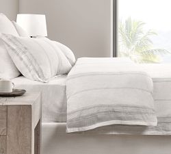 Caprina Linen Cashmere Striped Duvet Cover