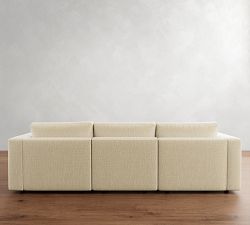 Carmel Square Arm Modular Chaise Sectional (113"&ndash;144")
