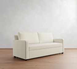 Cameron Modern Square Arm Trundle Sleeper Sofa (87")