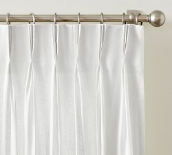 Belgian Flax Linen Triple Pinch Pleat Curtain