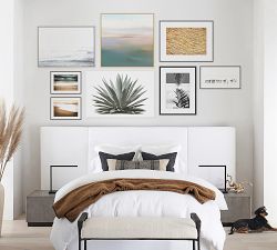 Misted Pacific Framed Canvas Print