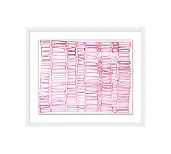 Pink Network Framed Print