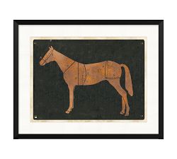 Rustic Equestrian Chart Print Wall Art