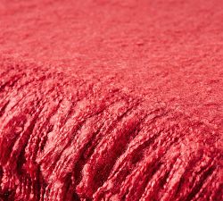 Boucle Faux Mohair Throw