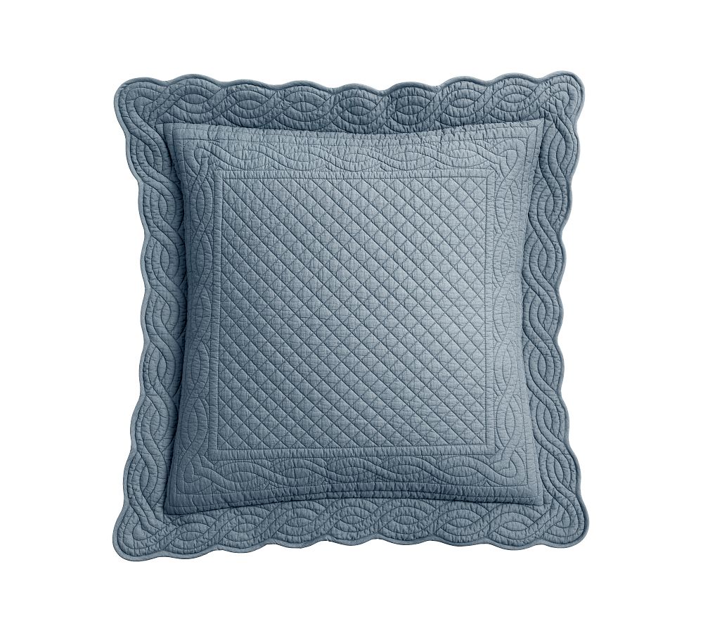 Heirloom Scallop Quilted EuroSham (set of 3)