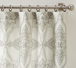 Open Box: Sonya Medallion Light Filtering Curtain, 50"W x 108"L - Neutral