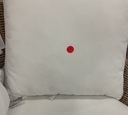 Open Box: Huntington Wicker Swivel Papasan Outdoor Lounge Chair with Cushion - Natural