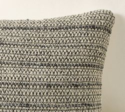 Reeve Textured Woven Outdoor Lumbar Pillow