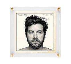 Open Box: Acrylic Floating Double Panel Wall Frame, 15" x 15" - Brass