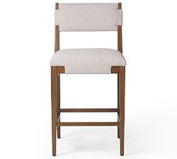 Open Box: Bromley Upholstered Counter Stool (40.5") - Antwerp Natural, Warm Ash