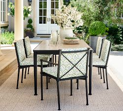 Ellis Metal Rectangular Outdoor Dining Table (86")
