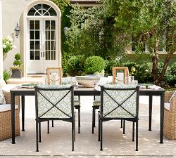 Ellis Metal Rectangular Outdoor Dining Table (86")