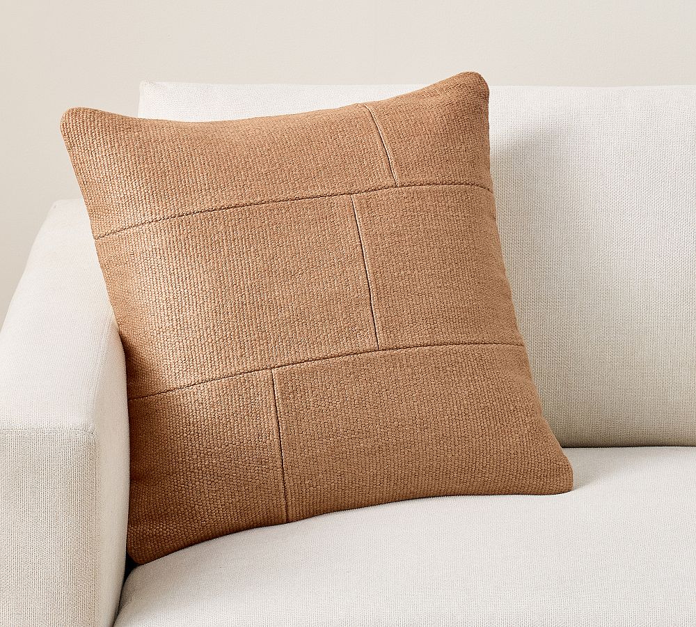 Patchwork Pillow - Tobacco, 20"