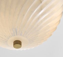 Amalia Alabaster Flush Mount (12")