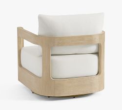 Pottery Barn Aptos Swivel Lounge Chair - Thumbnail 2