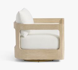 Pottery Barn Aptos Swivel Lounge Chair - Thumbnail 5