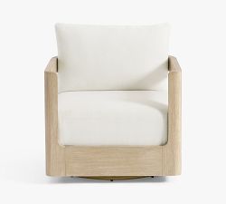 Pottery Barn Aptos Swivel Lounge Chair - Thumbnail 4