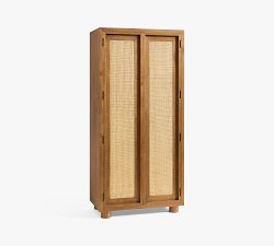 Pottery Barn Catalina Cane Storage Cabinet - Thumbnail 4