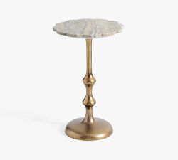 Flower Marble Accent Table