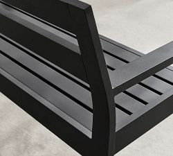 Malibu Metal Outdoor Porch Bench (54")