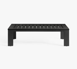 Malibu Metal Rectangular Outdoor Grand Coffee Table (58")