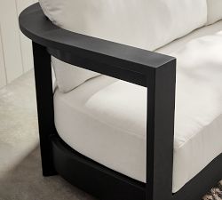 Malibu Metal Curved Outdoor Sofa (89")