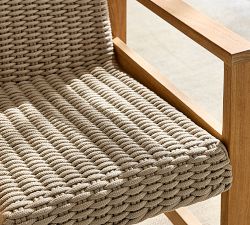 Malibu Teak &amp; Rope Outdoor Dining Armchair