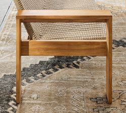 Malibu Teak &amp; Rope Outdoor Sofa (77")