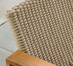Malibu Teak &amp; Rope Outdoor Sofa (77")
