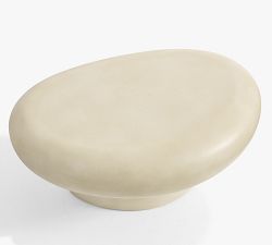 Vila Concrete Round Outdoor Coffee Table (32")