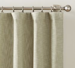 Open Box: Seaton Textured Cotton Light Filtering Curtain, 50"W x 108"L - Eucalyptus