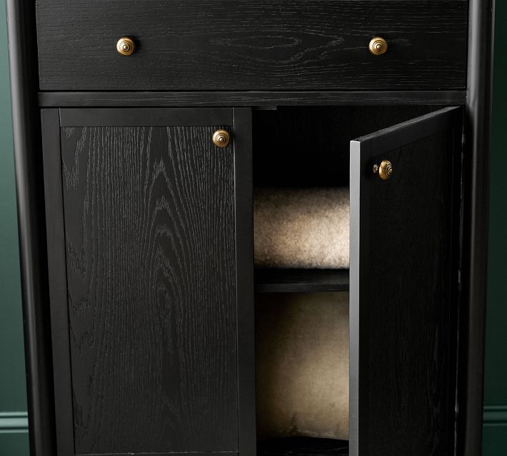 Chris Loves Julia Tall Dresser, Onyx, 33" | Pottery Barn