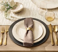 Herringbone Textural Cotton Table Runner