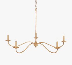 Samson Rattan Chandelier (34")