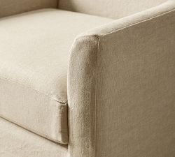 Belen Slipcovered Swivel Chair