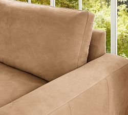 Sierra Leather Sofa (62"&ndash;118")