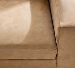 Sierra Leather Sofa (62"&ndash;118")
