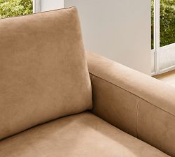 Sierra Leather Sofa (62"&ndash;118")