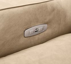 Westlake Leather Reversible Power Reclining Sectional (121")