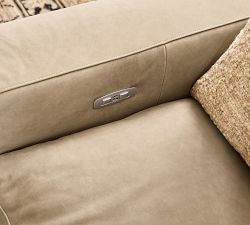 Westlake Leather Reversible Power Reclining Sectional (121")