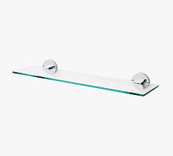 Open Box: Colbie Glass Shelf (18") - Polished Chrome