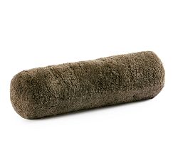 Open Box: Illya Shortwool Curly Sheepskin Bolster Pillow, 30" X 8", Nomad