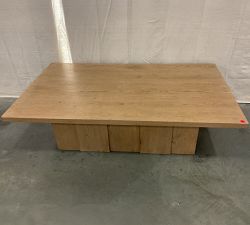 Open Box: Aldon Rectangular Coffee Plinth Table (58") - Maize