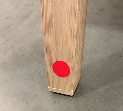 Open Box: Classic Upholstered Dining Chair - Performance Boucle Oatmeal, Seadrift Legs