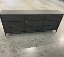 Open Box: Dolores 9-Drawer Dresser (86") - Black