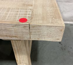 Open Box: Farmhouse Trestle Rectangular Coffee Table (54") - Pale Sand