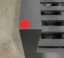 Open Box: Indio Metal Swivel Lounge Chair - Slate