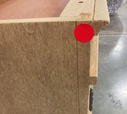 Open Box: Livingston Glass Door Cabinet without Top (35") - Seadrift