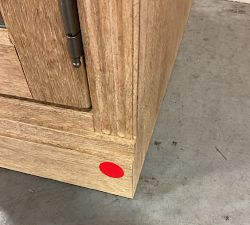 Open Box: Livingston Glass Door Cabinet without Top (35") - Seadrift