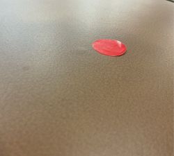 Open Box: Maison Leather Bar Height Stool (30") - Statesville Caramel, Antique Bronze Leg